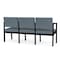 Lesro Lenox 3 Seat Tandem Seating W/ Arms, 64.5 in W 24.5 in L 32 in H LS3103 - alternate 2